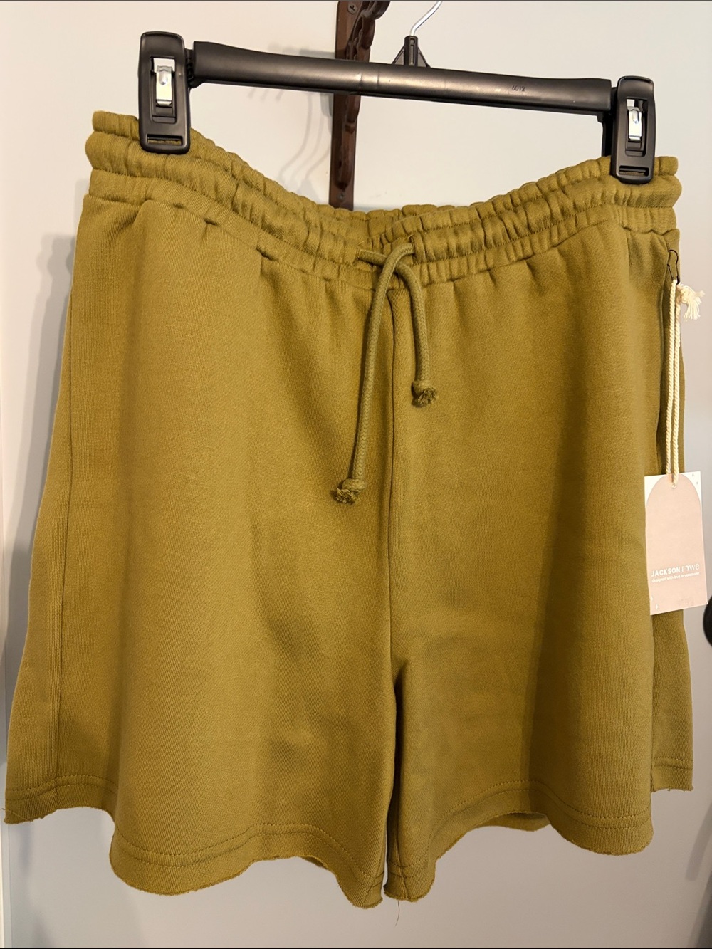 Jackson Rowe Olive Drawstring Pull-On Athletic Shorts